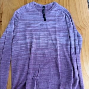 Lululemon Lavender Striped Long Sleeve shirt